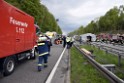 VU Gefahrgut LKW umgestuerzt A 4 Rich Koeln Hoehe AS Gummersbach P104